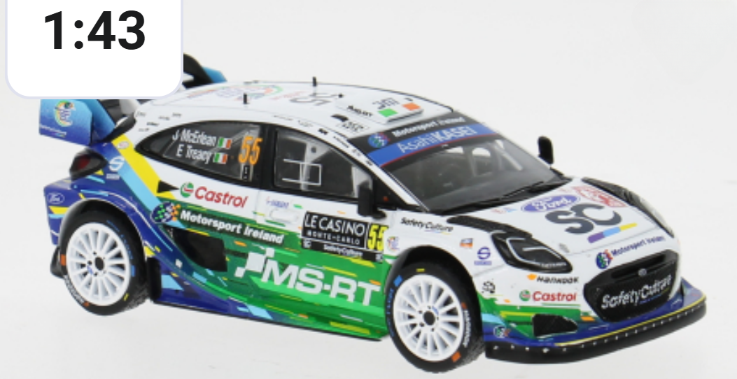M-Sport Puma- Josh McErlean- Monte 2026- 1/43 Scale- by IXO- RAM1027B (INTRO OFFER- DELIVERY IMMINENT!)