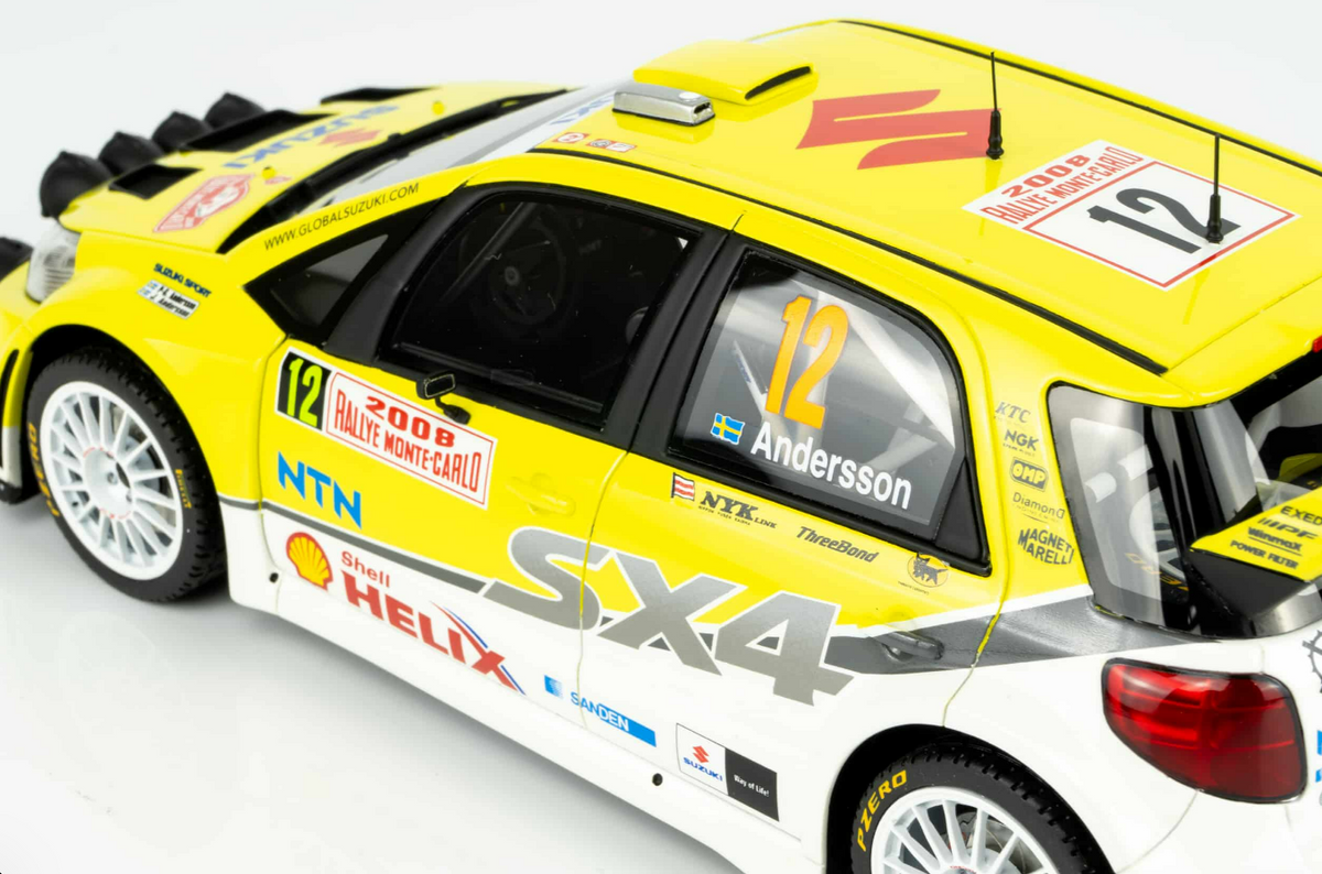Suzuki SX4- Per-Gunnar Andersson- Monte Carlo 2008- 1/18 Scale- by Otto Mobile