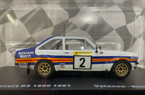 Escort - 1981 Finland - Vatanen- 1/43 Scale- special Mag model by IXO