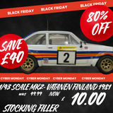 Escort - 1981 Finland - Vatanen- 1/43 Scale- special Mag model by IXO BLACK FRIDAY