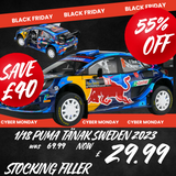 M-Sport Ford Puma- Rally Sweden 2023- Tänak- Winner- 1/18 Scale- by Solido BLACK FRIDAY