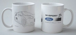 M-Sport White Graphic Mug