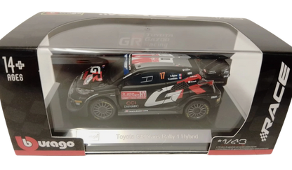 Toyota Yaris- Sébastien Ogier- Winner- Rally Portugal 2024- 1/43 Scale- by Bburago
