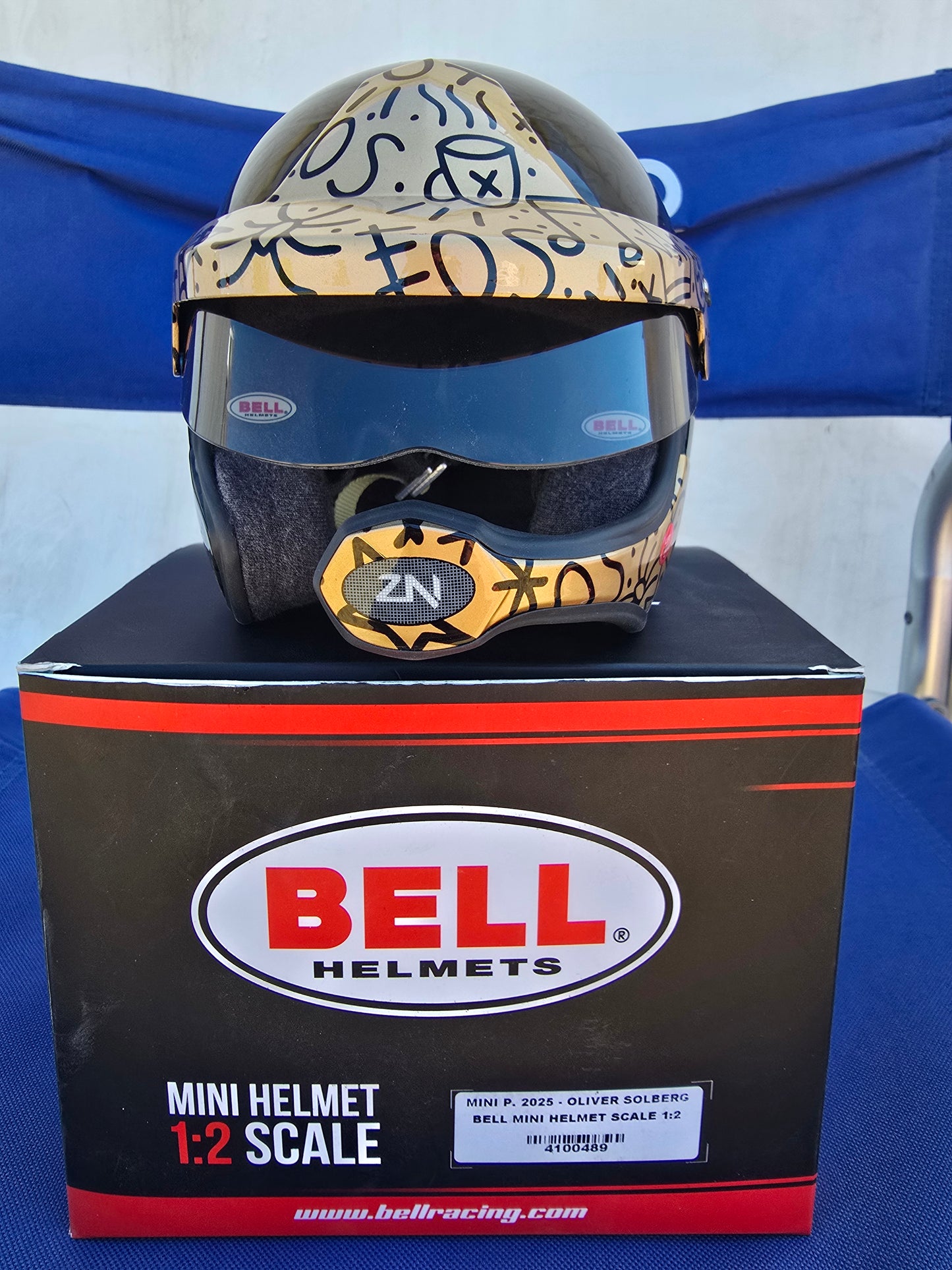 Oliver Solberg 2025 Mini Helmet 1:2 Scale- by Bell- EXCLUSIVE