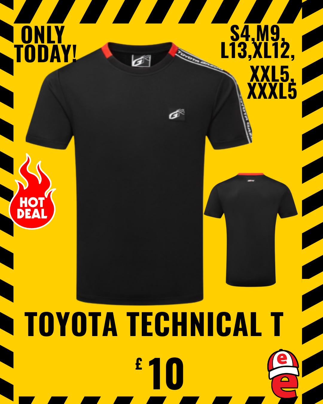 Toyota Black Technical T-Shirt