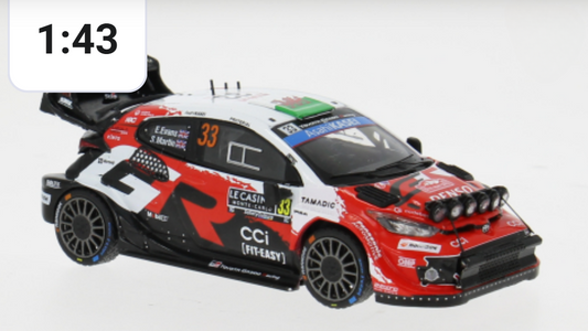 Toyota Yaris- Elfyn Evans- Monte 2026- 1/43 Scale- by IXO- RAM1025C (INTRO OFFER- DELIVERY IMMINENT!)