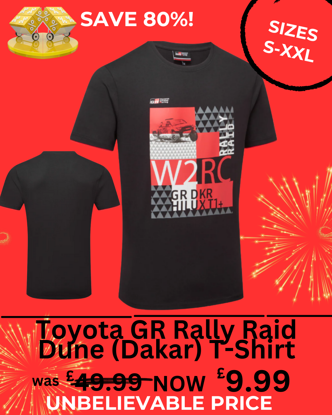 Toyota GR Rally Raid Dune Graphic T-Shirt