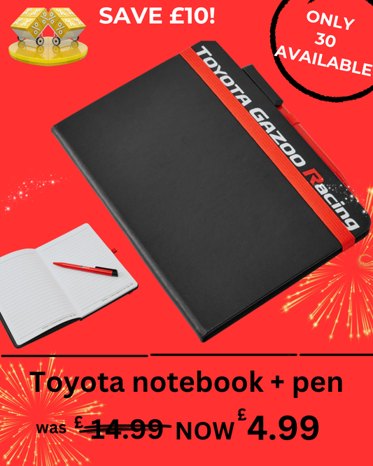 Toyota GR Co-Driver Notebook and Pen
