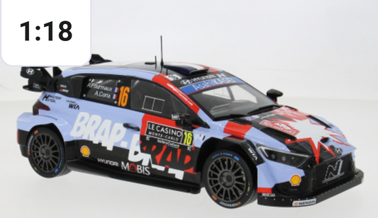 Hyundai Motorsport- Adrien Fourmaux- Monte 2026- 1/18 Scale- by IXO- RMC270A (INTRO OFFER- DELIVERY IMMINENT!)