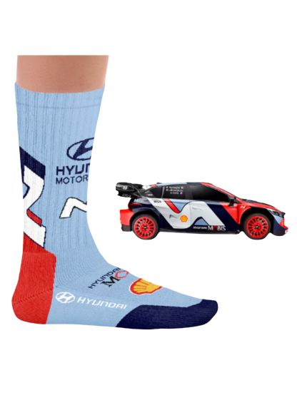 Hyundai Motorsport Sports Socks- One size- by Heeltread
