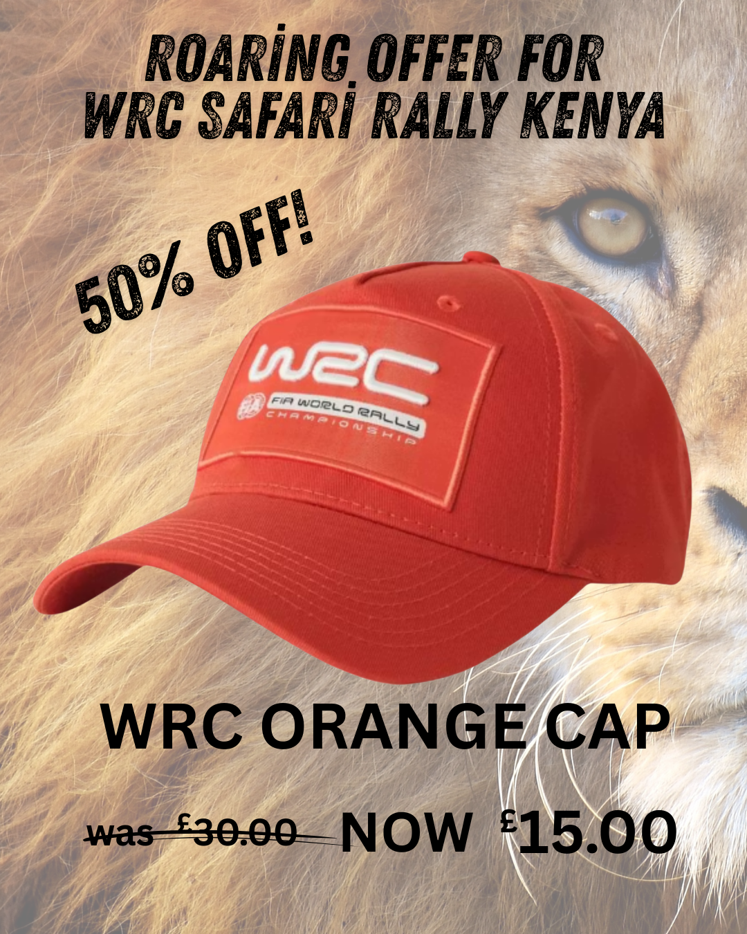 WRC Orange Cap
