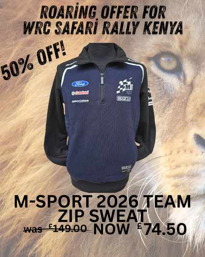 M-Sport Sparco 2026 Team Zipped Sweatshirt