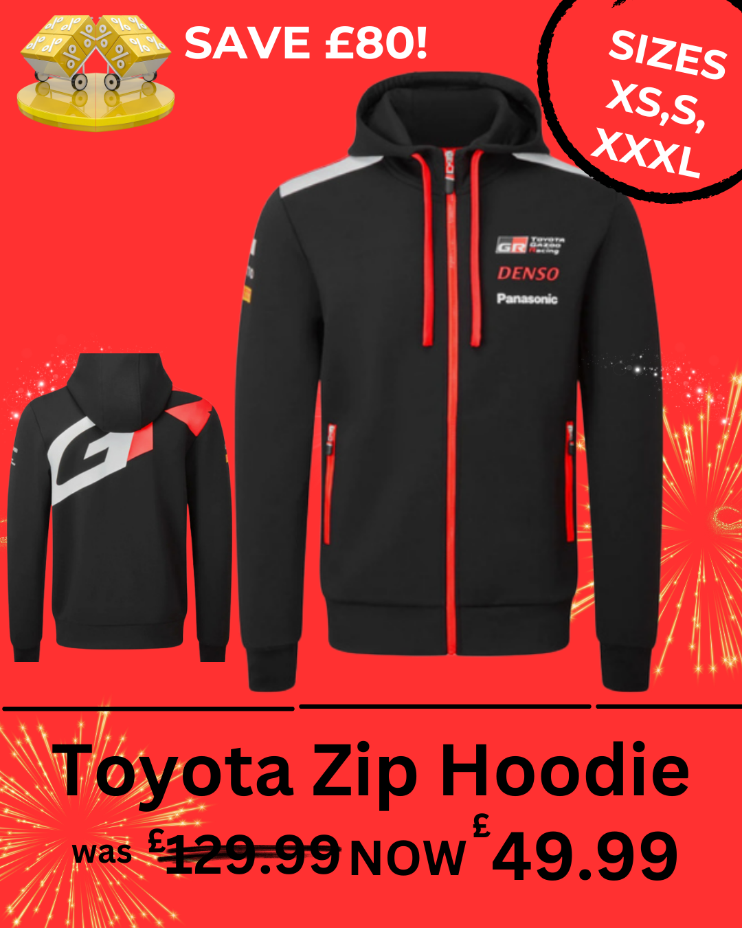 Toyota GR Zip Hoodie