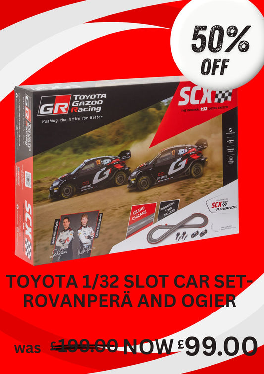 TGR GR Yaris RALLY1 1:32 Slot Car Racing Set- OGIER AND ROVANPERÄ