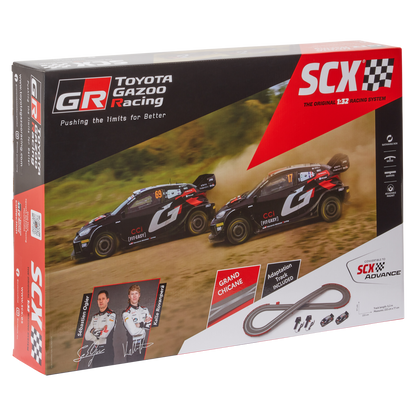 TGR GR Yaris RALLY1 1:32 Slot Car Racing Set- OGIER AND ROVANPERÄ