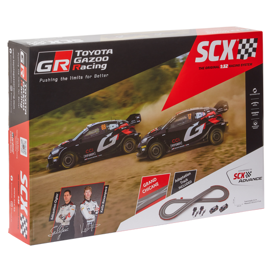 TGR GR Yaris RALLY1 1:32 Slot Car Racing Set- OGIER AND ROVANPERÄ