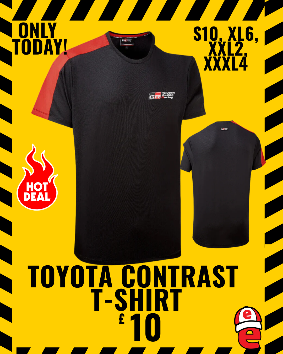 Toyota Contrast Shoulder T-Shirt