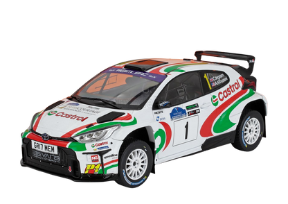 Toyota Yaris- Chris Ingram- Winner Rally Voyonic Grampian Forest 2024- 1/18 Scale- by IXO- RMC213
