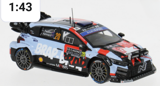 Hyundai Motorsport- Hayden Paddon- Monte 2026- 1/43 Scale- by IXO- RAM1026C (INTRO OFFER- DELIVERY IMMINENT!)