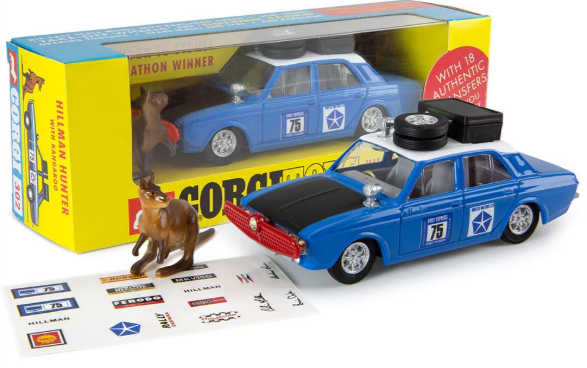 1966 Hillman Hunter with Kangaroo Replica- London to Sydney- 1/43 Scale- CORGI/304