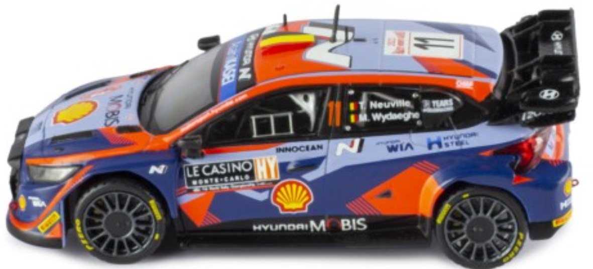 Hyundai- Thierry Neuville- Monte Carlo 2023- 1/43 Scale- by IXO- RAM882