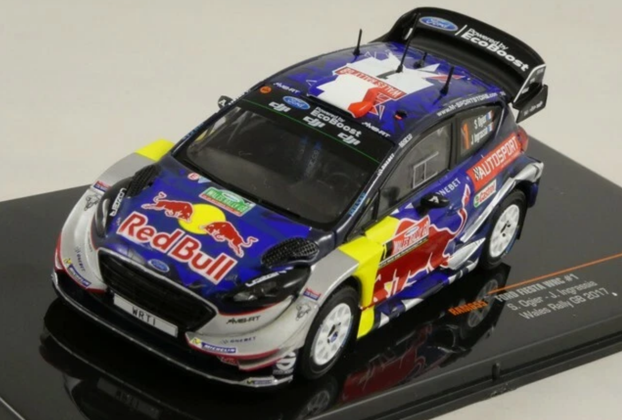 M-Sport Ford Fiesta- Sébastien Ogier- Rally GB 2017- 1/43 Scale- by IXO- RAM655