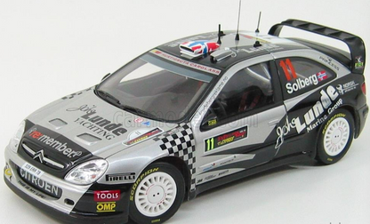 Citroen Xsara- Petter Solberg- 3rd- Rally Cyprus 2009- 1/18 Scale- by Sunstar
